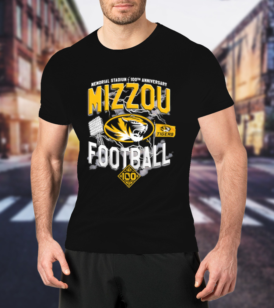 Missouri Tigers Mizzou Football 2026 Memorial Stadium 100th Anniversary T-Shirt