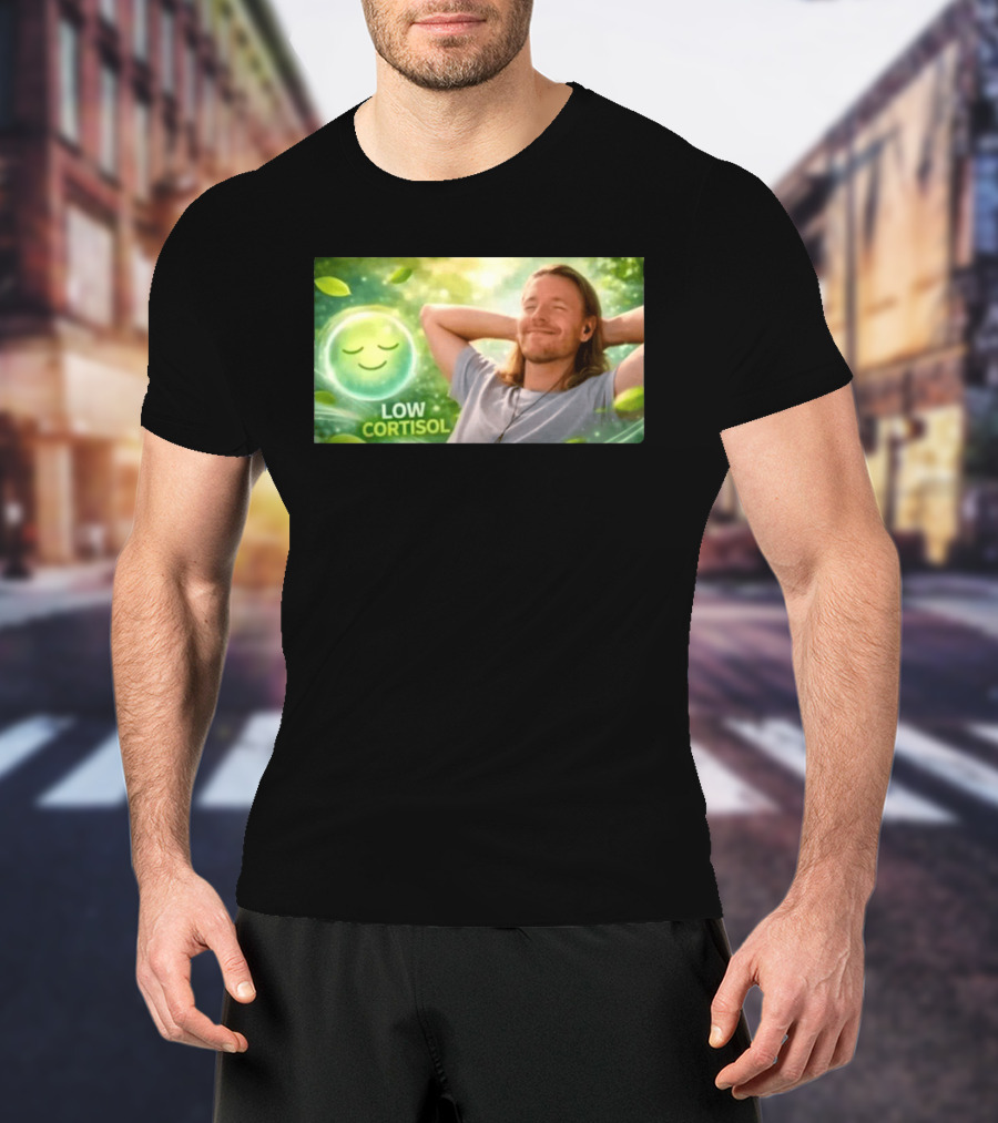 Low Cortisol Goatis 2026 Stress Free Relaxation T-Shirt