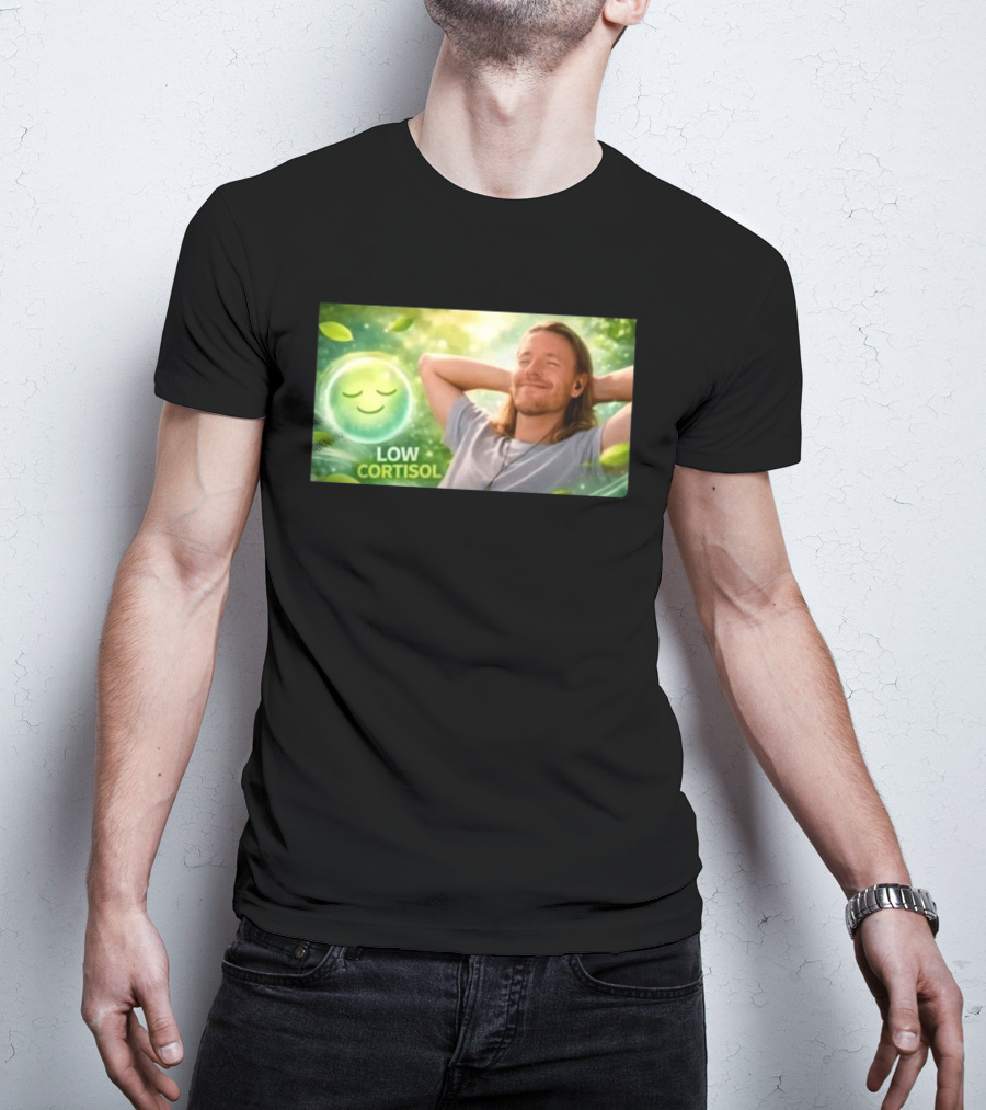 Low Cortisol Goatis 2026 Stress Free Relaxation T-Shirt