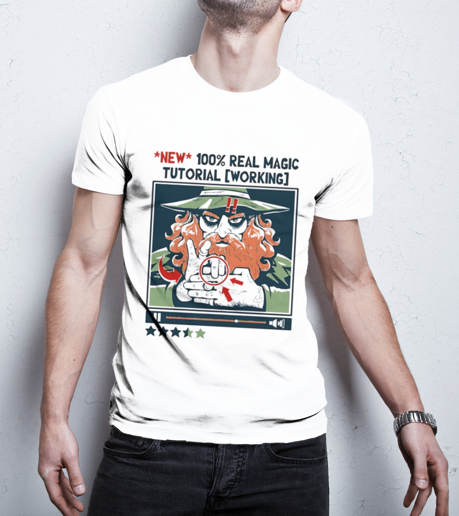 New 100 Percent Real Magic Tutorial Working T-Shirt