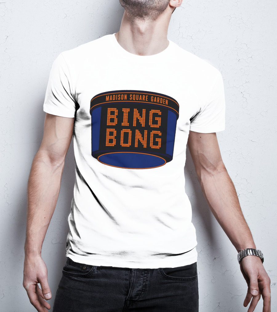 Bing Bong Madison Square Garden New York Knicks Basketball Phrase T-Shirt