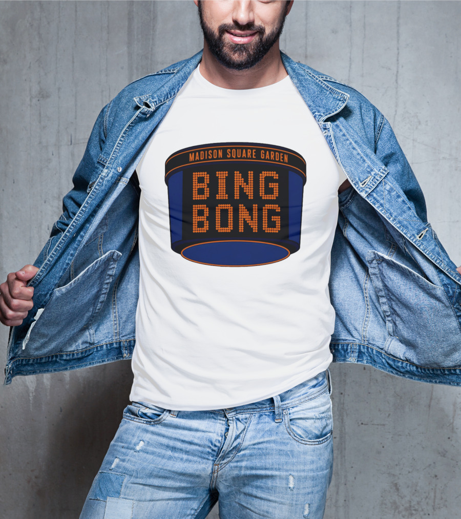 Bing Bong Madison Square Garden New York Knicks Basketball Phrase T-Shirt