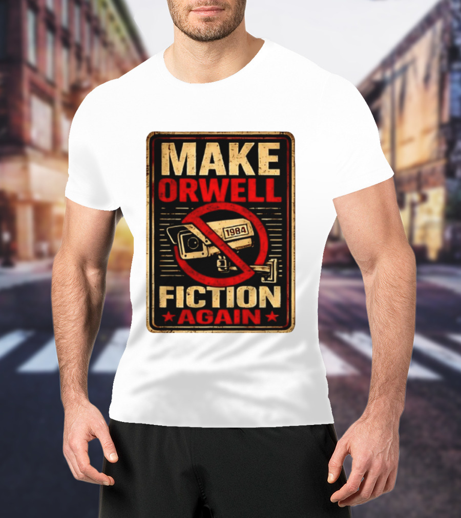 Make Orwell 1984 Fiction Again Camera T-Shirt