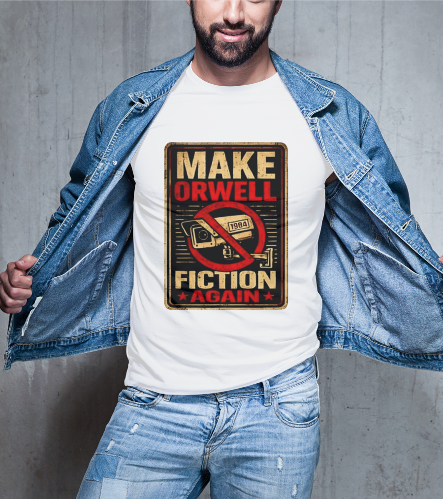 Make Orwell 1984 Fiction Again Camera T-Shirt