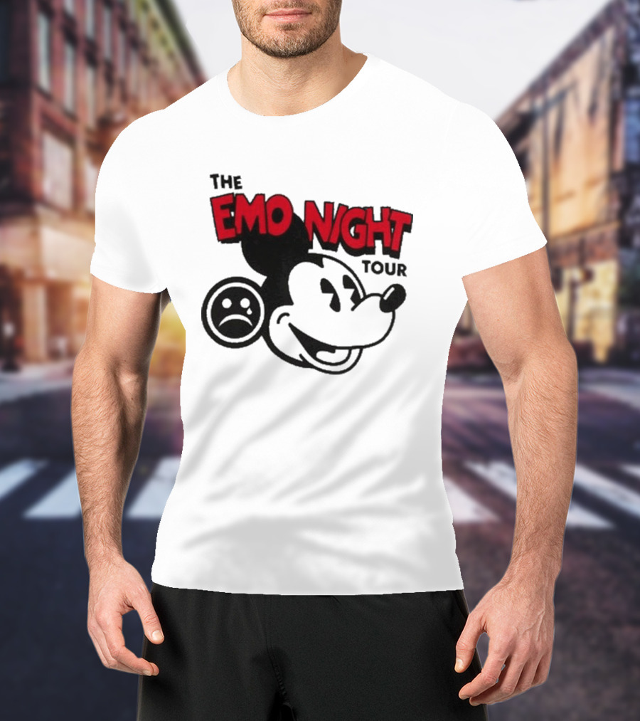 The Emo Night Tour Mouse Sad Face T-Shirt