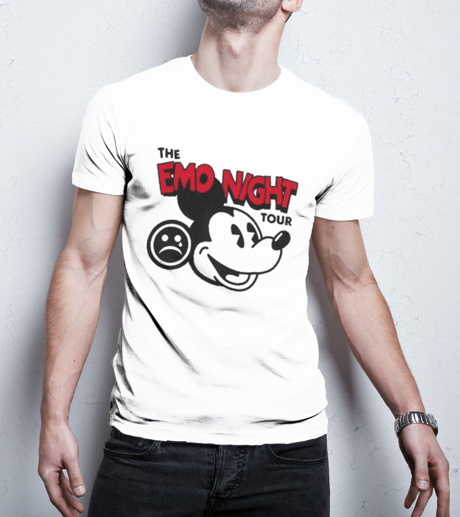 The Emo Night Tour Mouse Sad Face T-Shirt