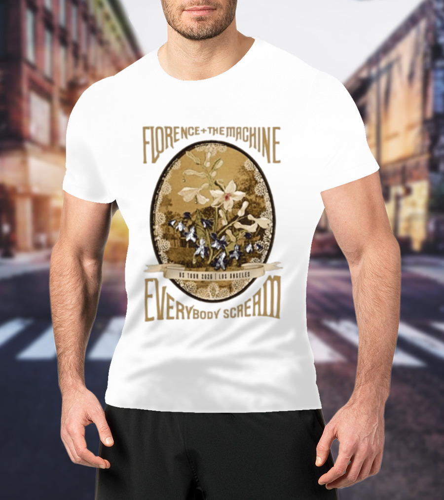 Florence + The Machine Everybody Scream US Tour 2026 Los Angeles T-Shirt