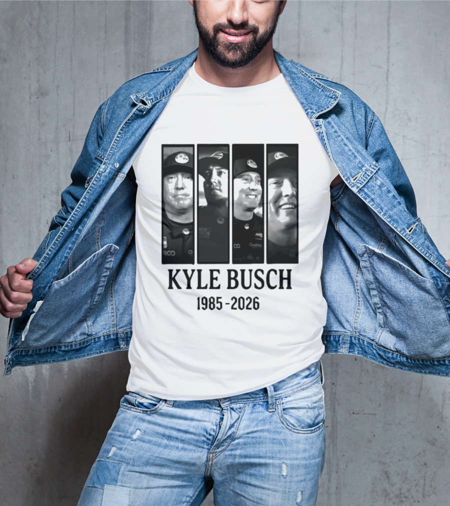 Kyle Busch 1985 2026 Racing Legend Commemoration T-Shirt