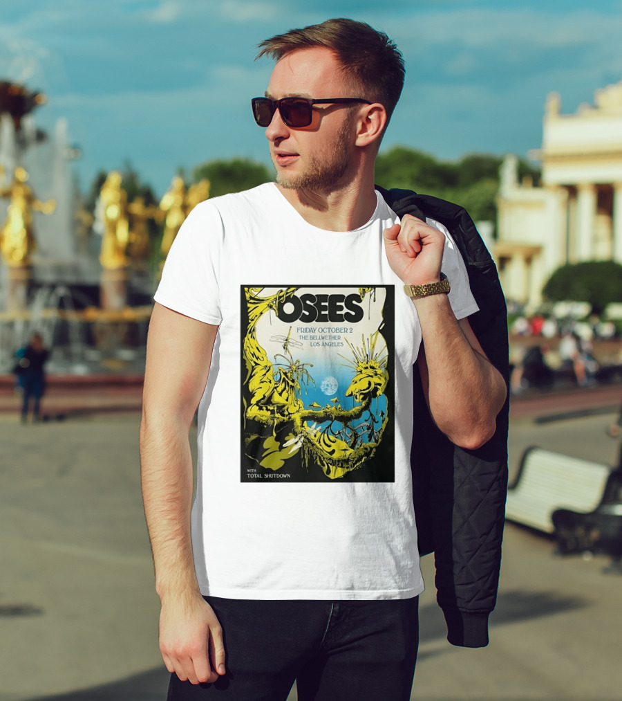 Osees Friday October 2 The Bellwether Los Angeles With Total Shutdown T-Shirt