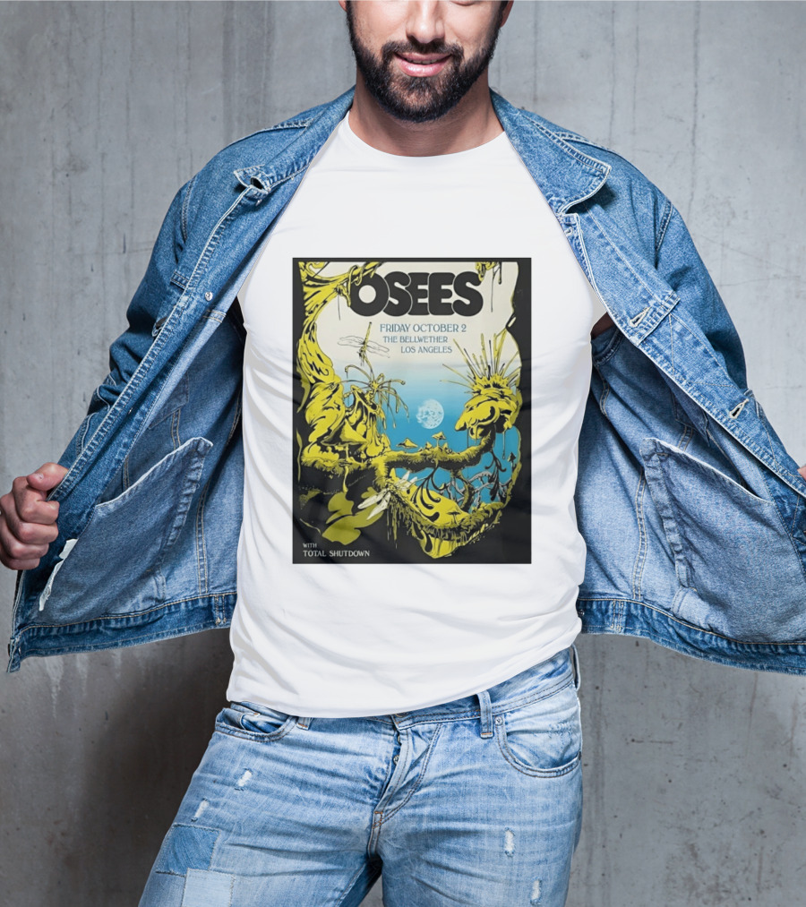 Osees Friday October 2 The Bellwether Los Angeles With Total Shutdown T-Shirt