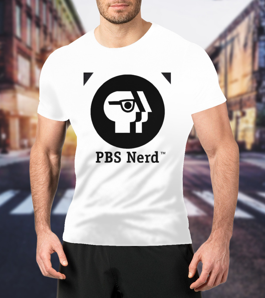 PBS Nerd Retro Minimalist Face T-Shirt