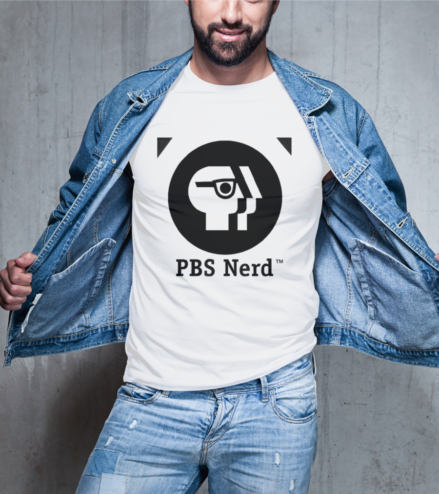 PBS Nerd Retro Minimalist Face T-Shirt