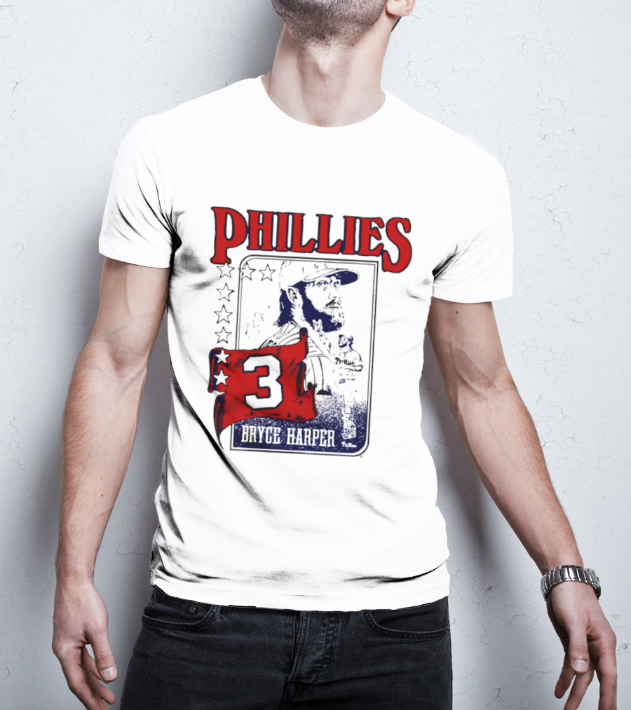 Phillies Bryce Harper 3 Star Player Philadelphia T-Shirt