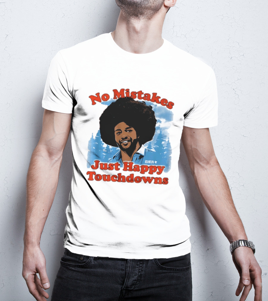 Rome Odunze No Mistakes Just Happy Little Touchdowns NFLPA T-Shirt