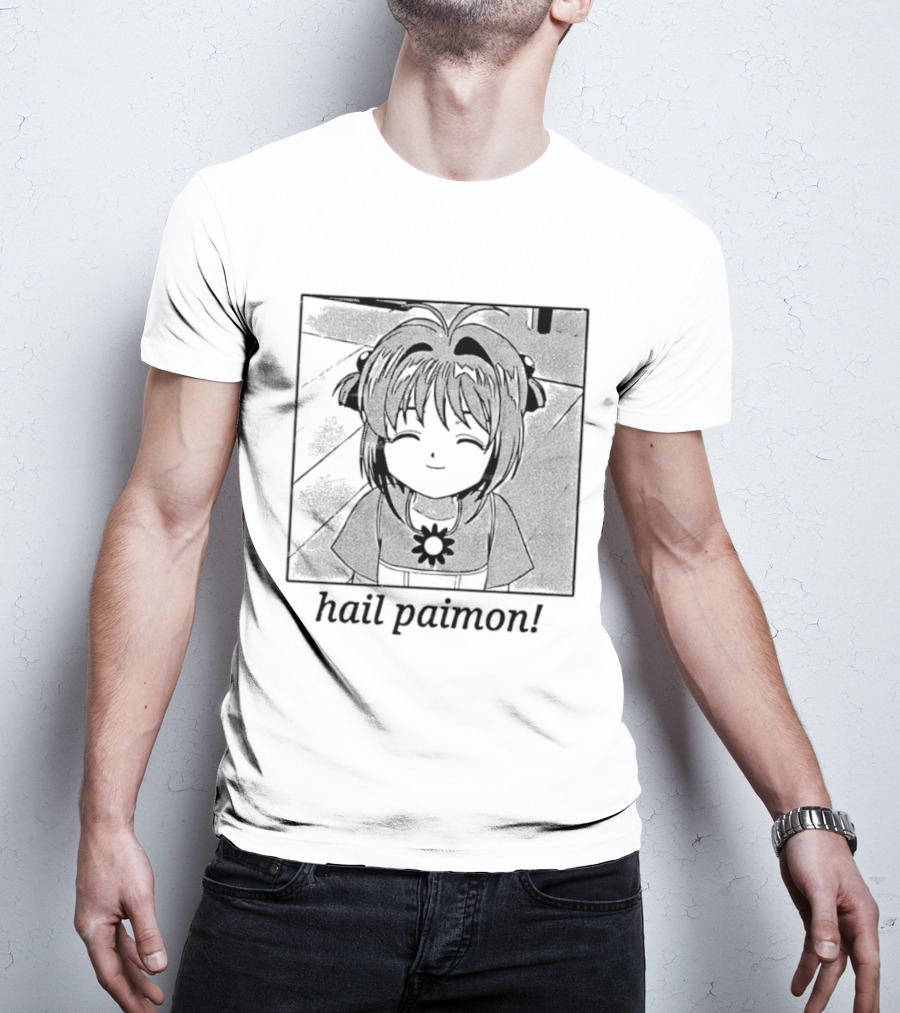 Sakura Kinomoto Hail Paimon Anime Manga T-Shirt
