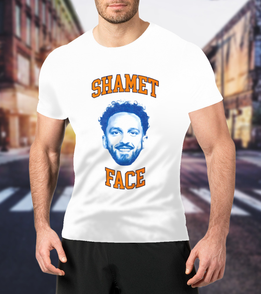 SHAMET FACE New York Knicks Timothée Chalamet T-Shirt