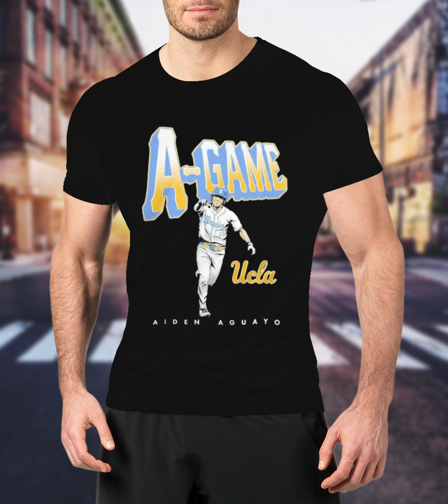 UCLA Bruins Baseball A Game Aiden Aguayo 2026 T-Shirt