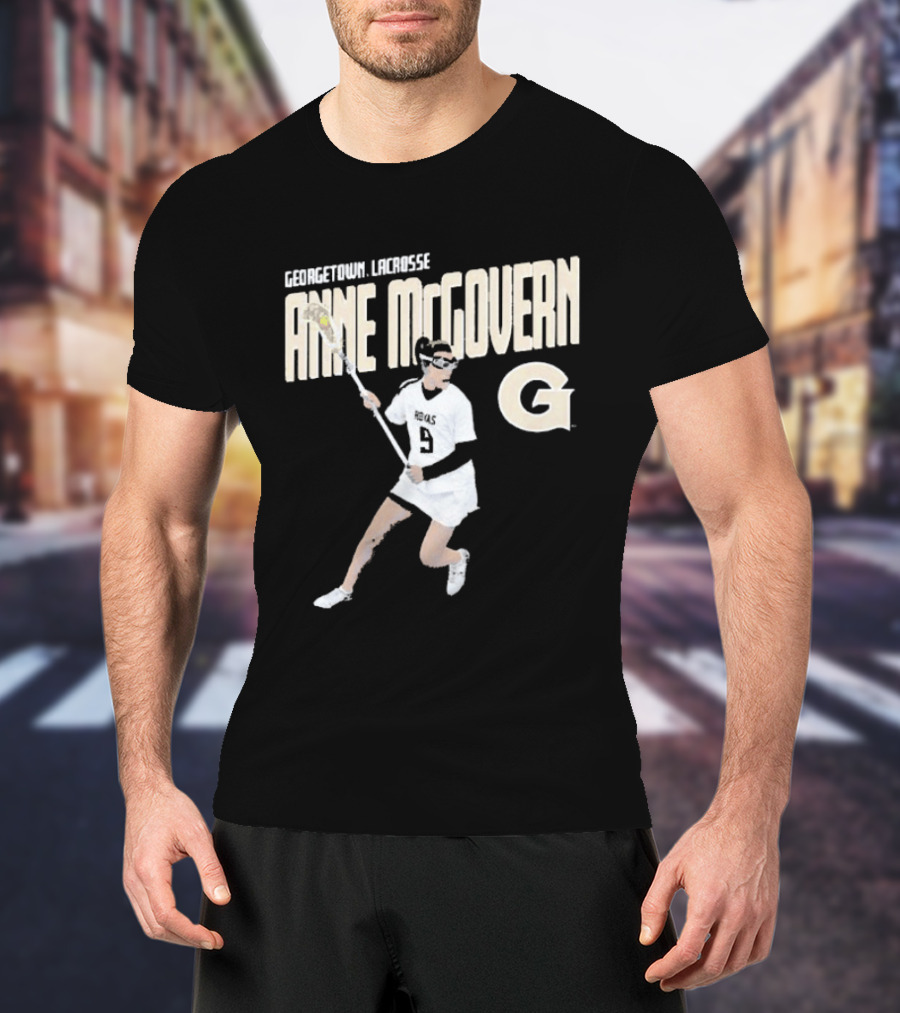 Anne McGovern Georgetown Lacrosse Player Number 9 T-Shirt