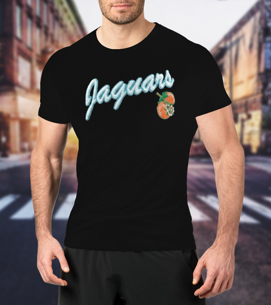 Jaguars X LAFAVRE Black Corduroy Hat Peaches Embroidery T-Shirt