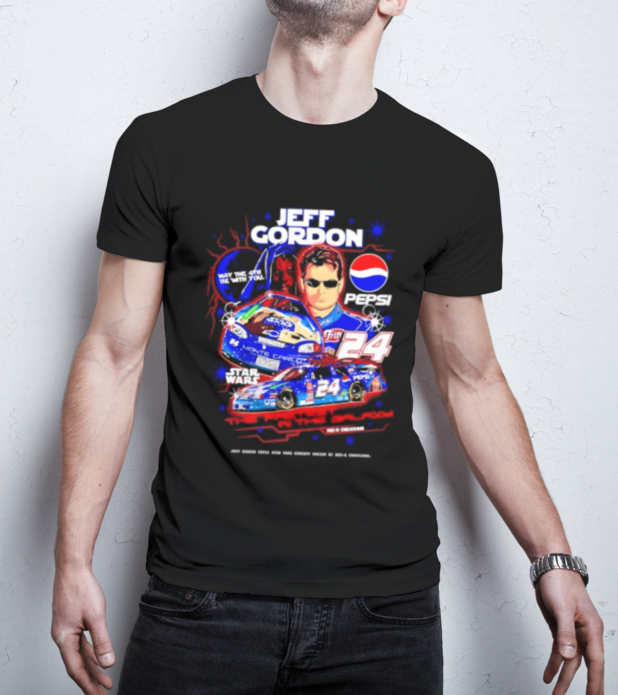 Jeff Gordon Pepsi Star Wars Monte Carlo 24 NASCAR Racing T-Shirt