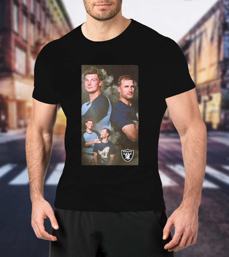 Las Vegas Raiders Kirk Cousins And Fernando Mendoza With Team T-Shirt