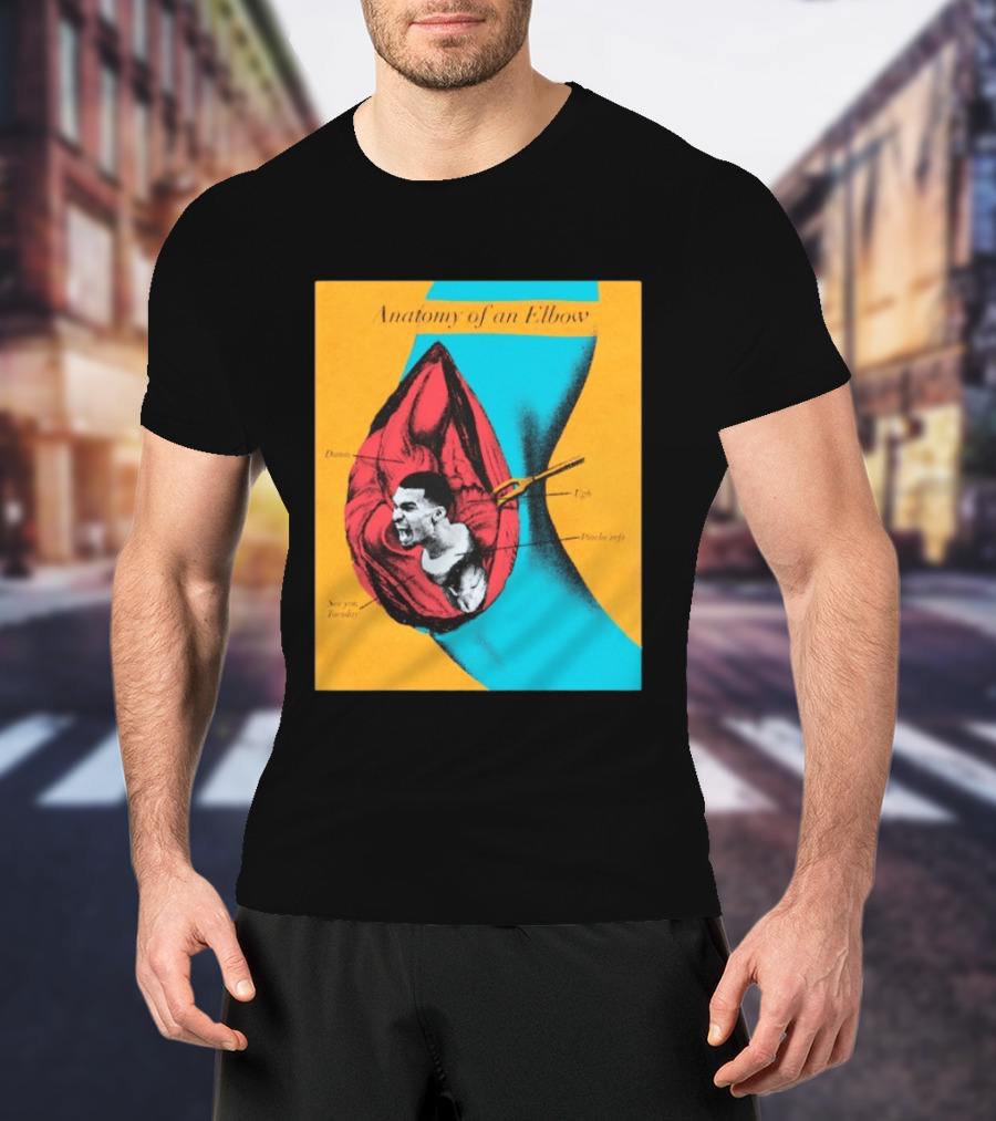 San Antonio Spurs Wemby Anatomy Of An Elbow See You Tuesday Pinche Refs Lmao T-Shirt