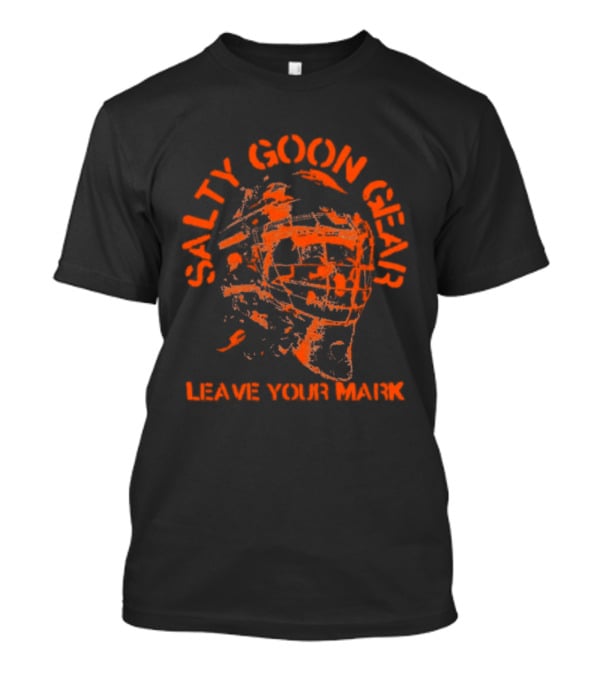 Salty Goon Gear Leave Your Mark Goalie Skeleton T-Shirt
