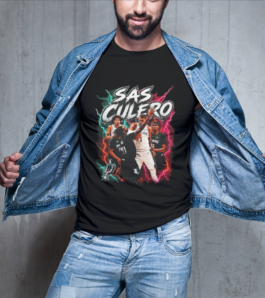 Sas Culero San Antonio Spurs Vs Minnesota Timberwolves Basketball Players T-Shirt