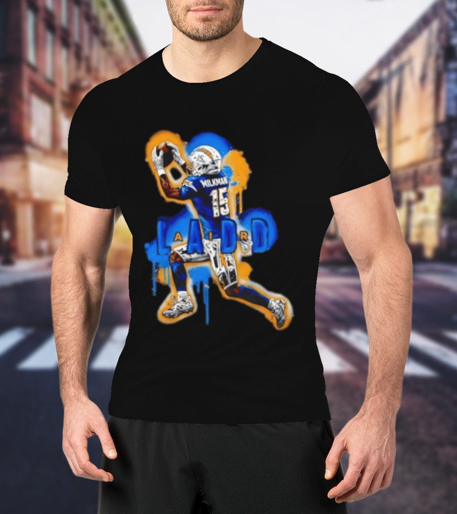 Milkman Keenan Allen 15 Ladd Air LA Los Angeles Chargers T-Shirt