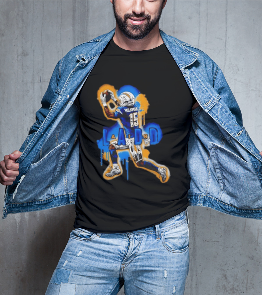 Milkman Keenan Allen 15 Ladd Air LA Los Angeles Chargers T-Shirt