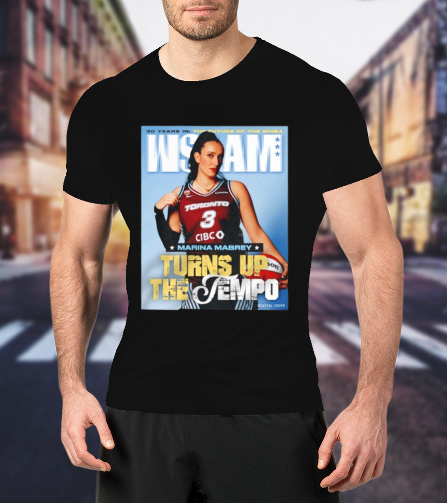 Marina Mabrey Turns Up The Tempo Toronto Basketball Slam Cover T-Shirt