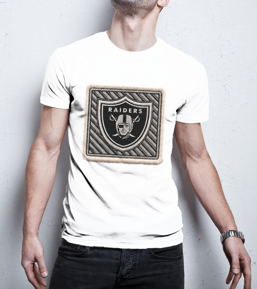 Raiders 2026 Training Camp Hat Embroidered Patch Shield T-Shirt