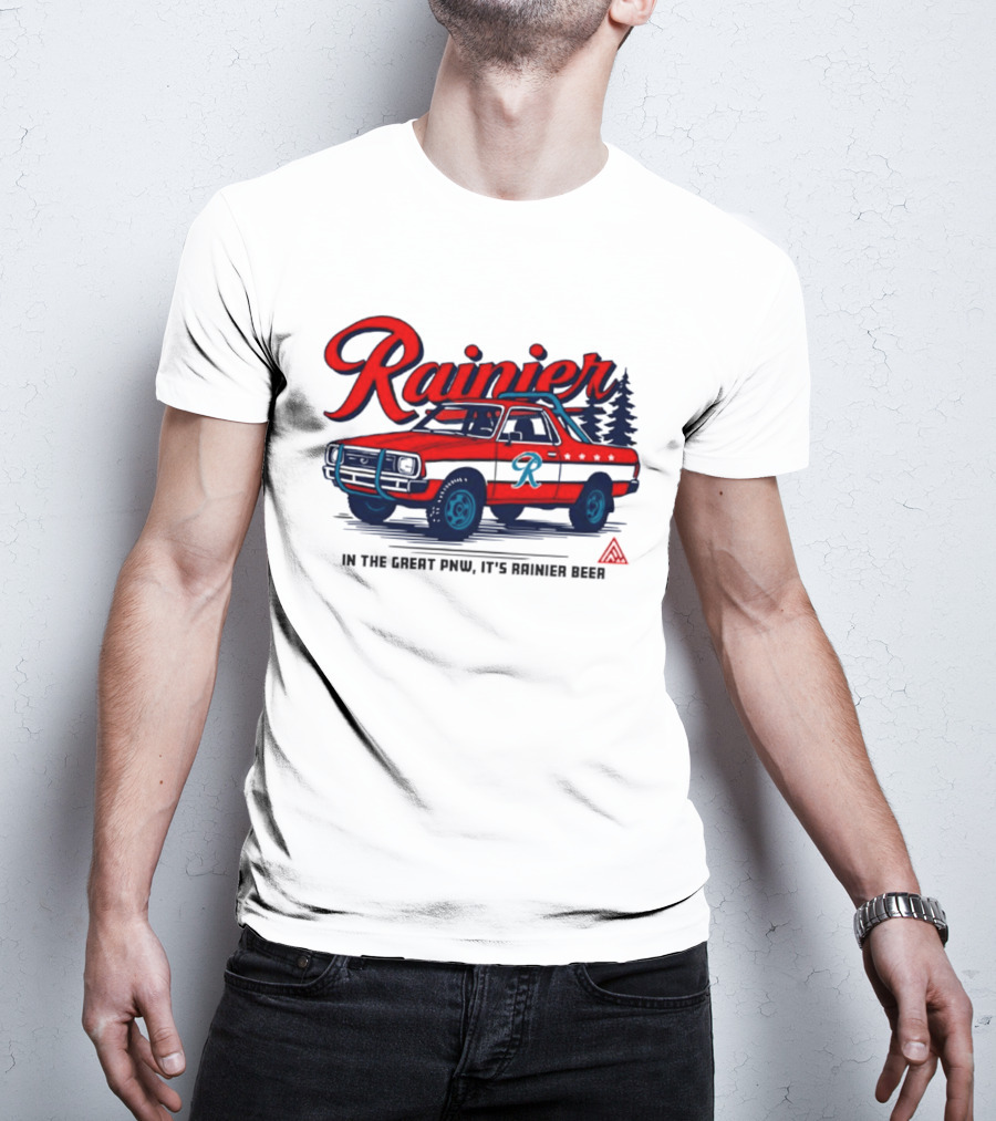Rainier Beer Subaru Brat In The Great PNW T-Shirt