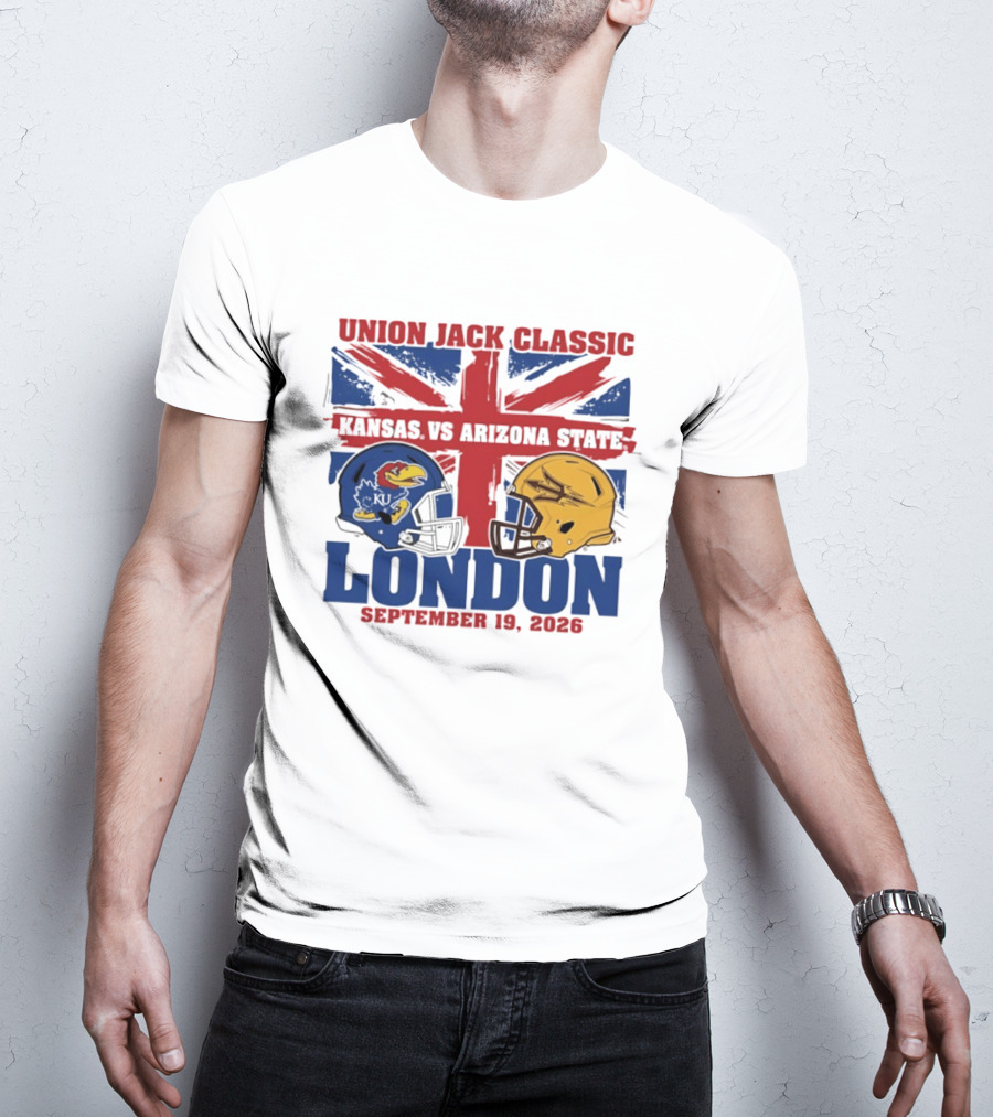 Union Jack Classic Kansas Vs Arizona State London September 19 2026 T-Shirt
