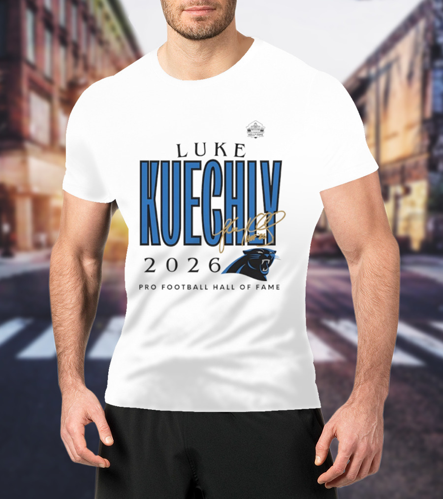 Luke Kuechly Carolina Panthers 2026 Pro Football Hall Of Fame Inductee T-Shirt
