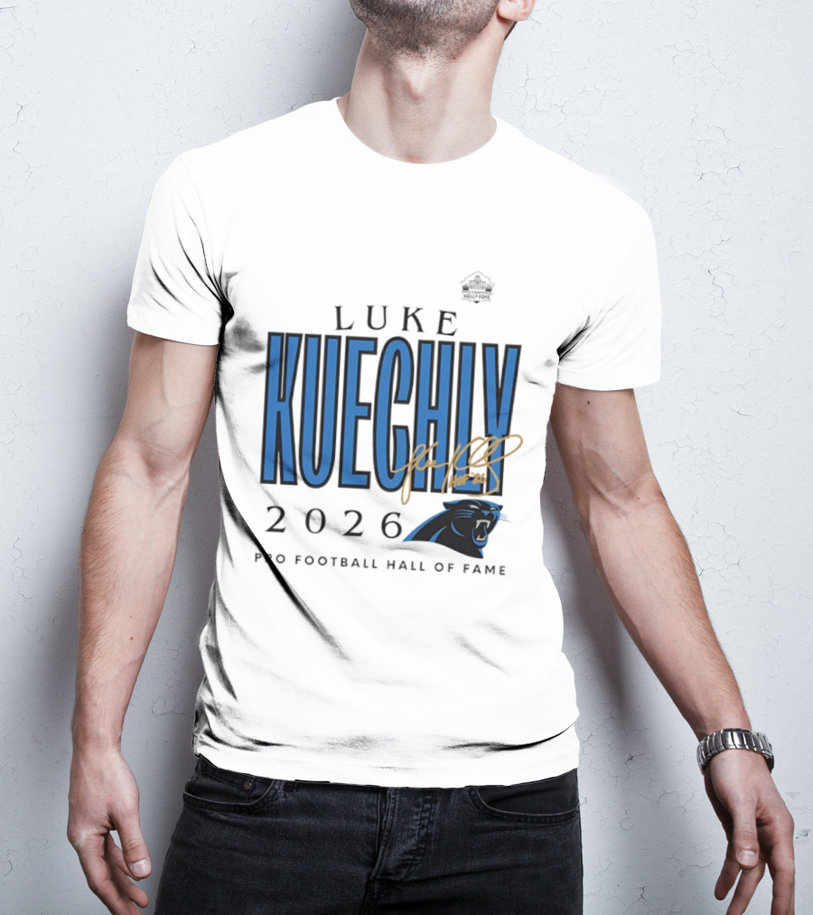 Luke Kuechly Carolina Panthers 2026 Pro Football Hall Of Fame Inductee T-Shirt