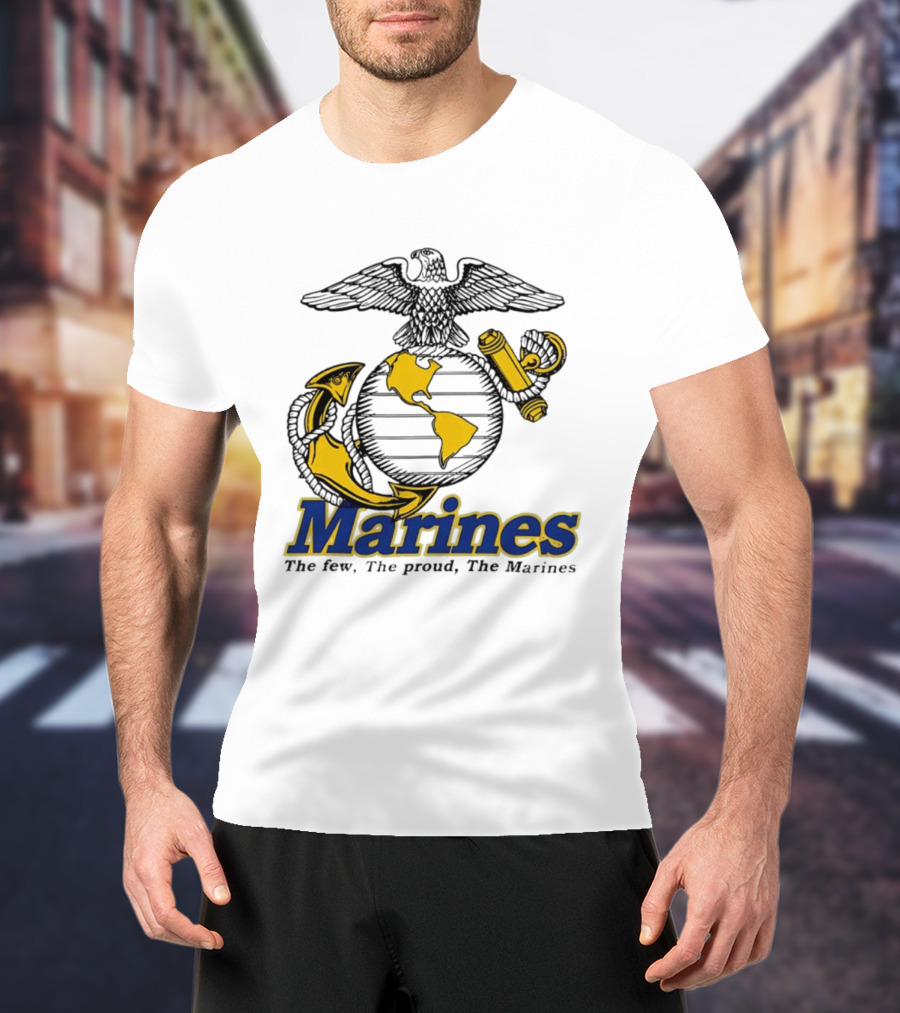 Marines The Few The Proud Eagle Globe Anchor T-Shirt