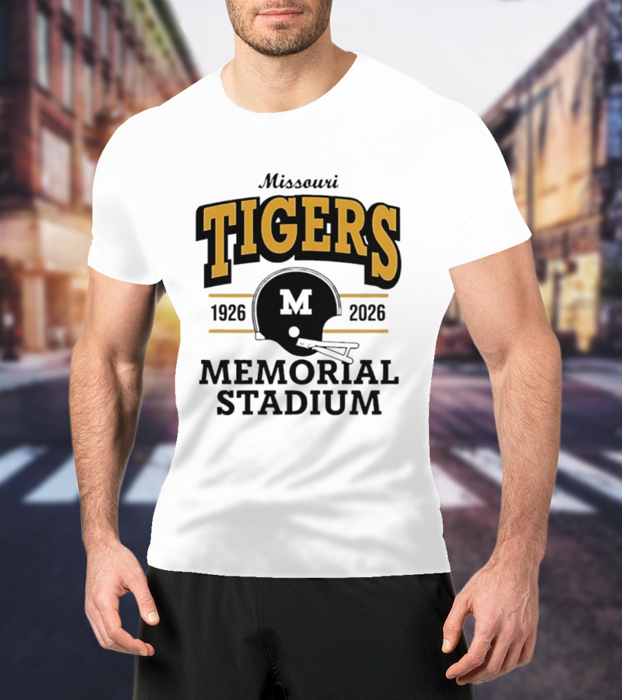 Missouri Tigers 1926 2026 Memorial Stadium Helmet T-Shirt