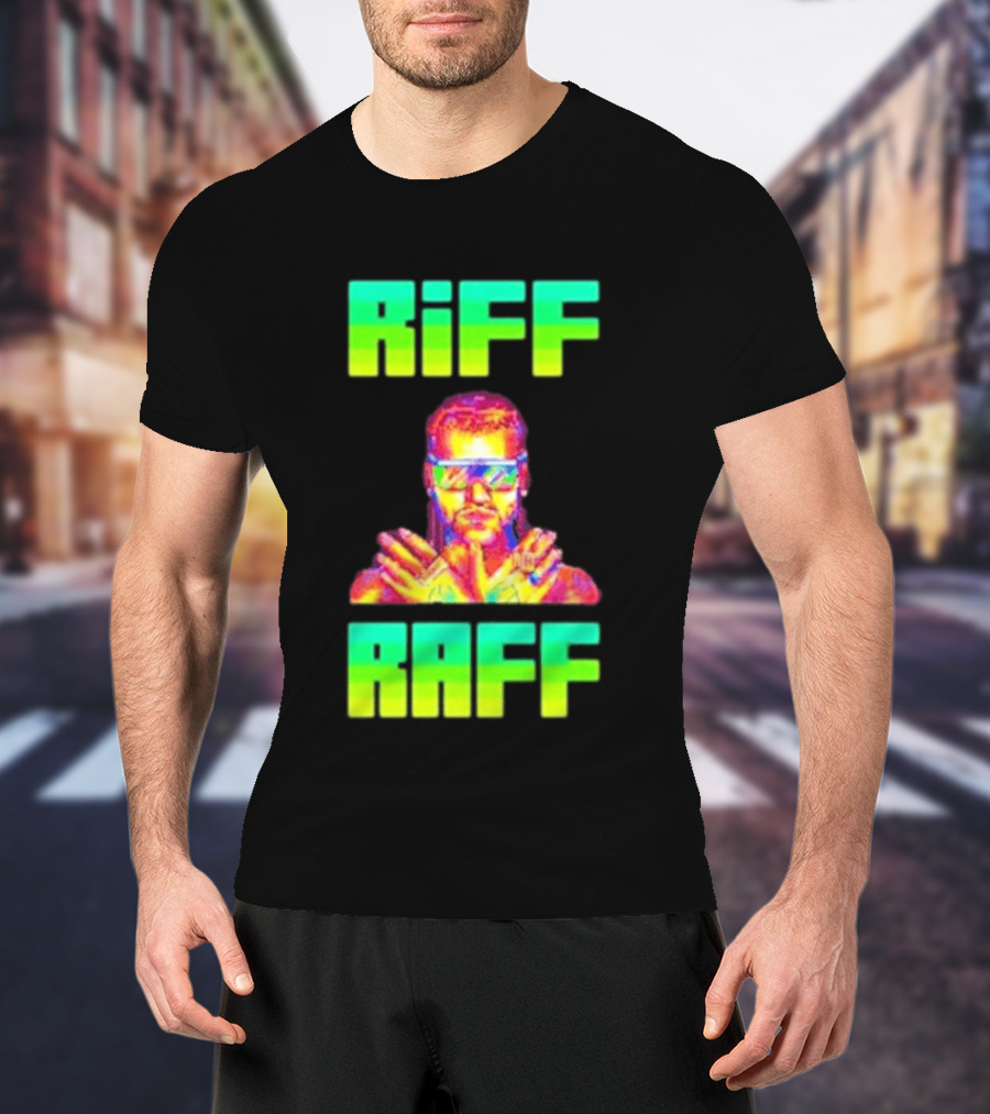 Riff Raff Neon 8 Bit Style Dale Dan Tony T-Shirt