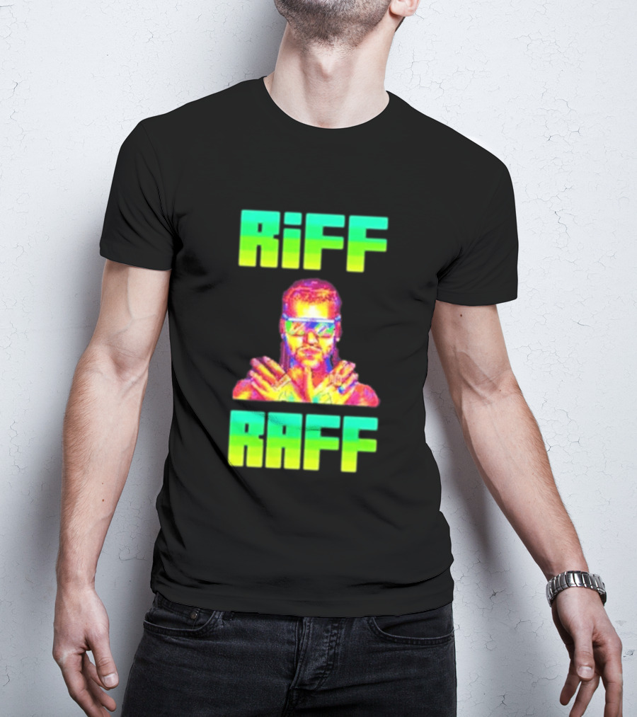 Riff Raff Neon 8 Bit Style Dale Dan Tony T-Shirt