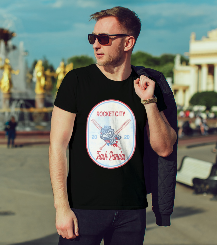 Rocket City Trash Pandas 2020 Raccoon Baseball T-Shirt