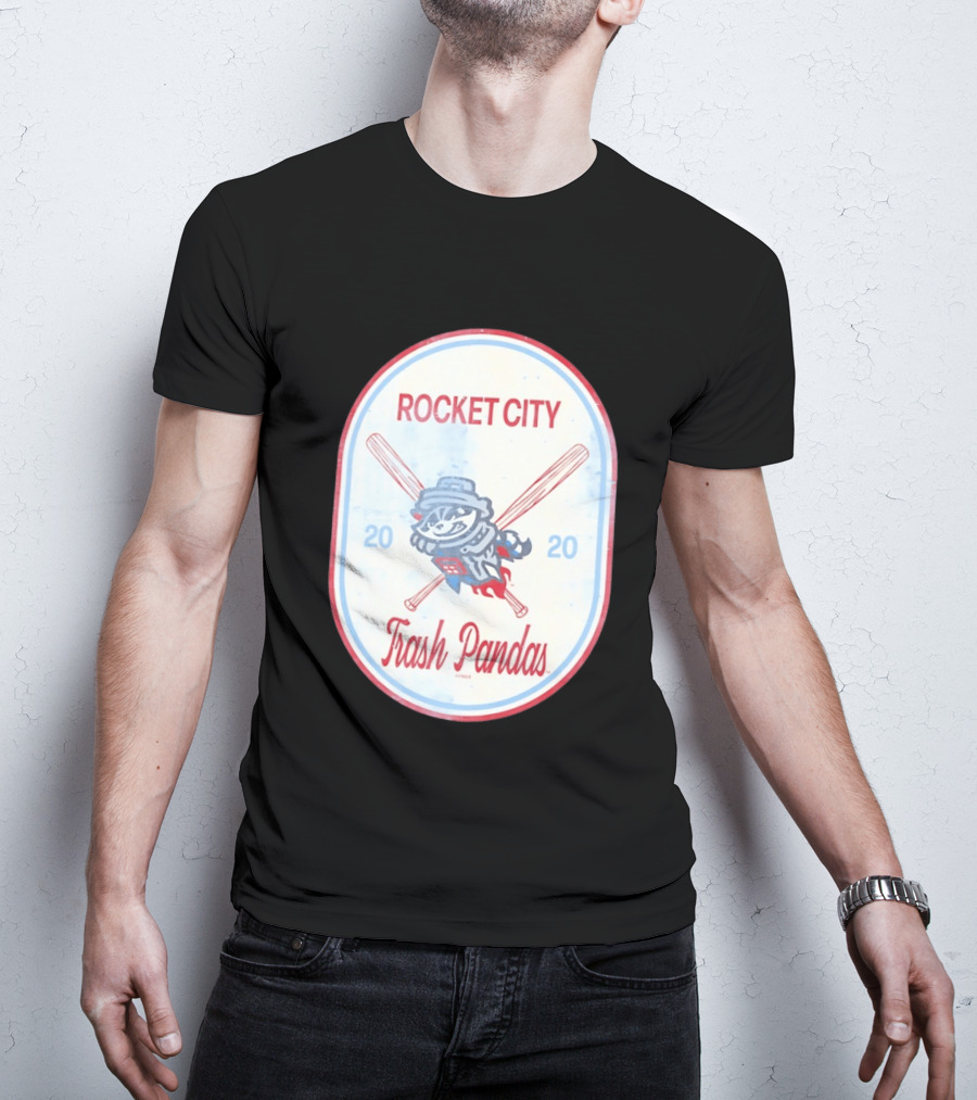 Rocket City Trash Pandas 2020 Raccoon Baseball T-Shirt