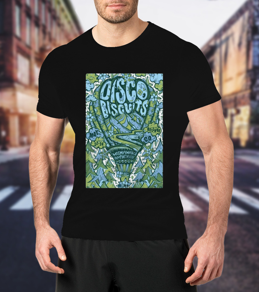 Disco Biscuits Mishawaka Amphitheatre May 22 24 2026 Bellvue CO T-Shirt