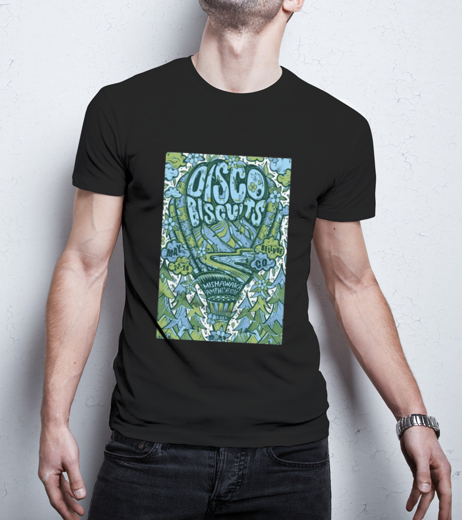 Disco Biscuits Mishawaka Amphitheatre May 22 24 2026 Bellvue CO T-Shirt
