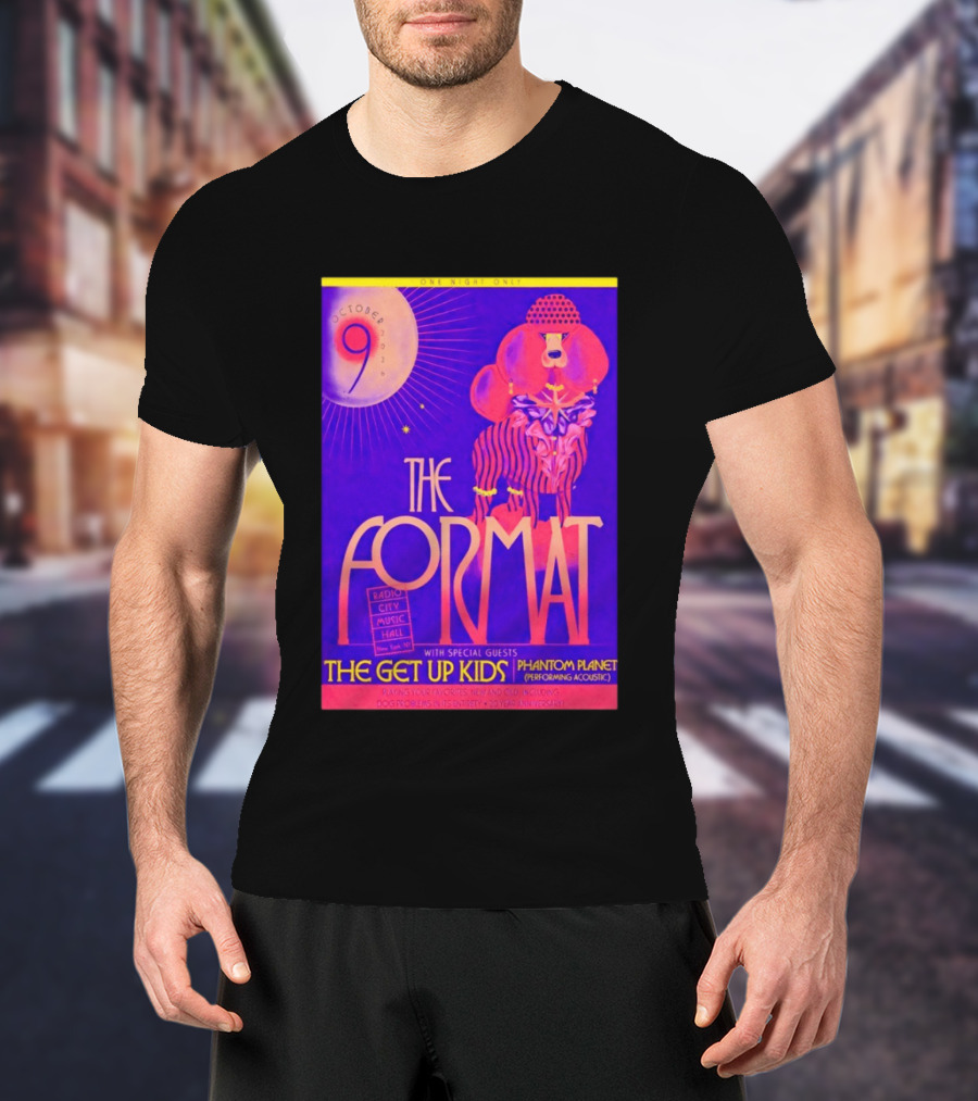 The Format October 9 2026 Radio City Music Hall The Get Up Kids Phantom Planet T-Shirt