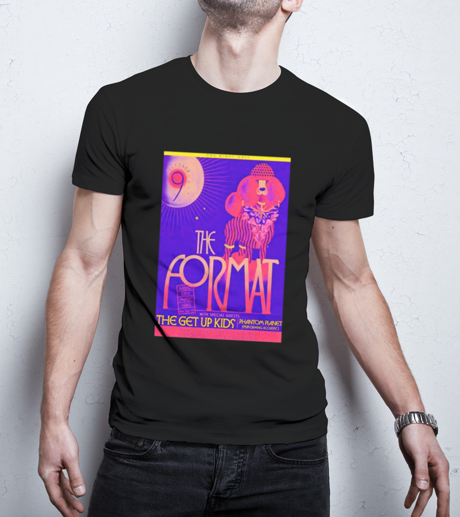 The Format October 9 2026 Radio City Music Hall The Get Up Kids Phantom Planet T-Shirt