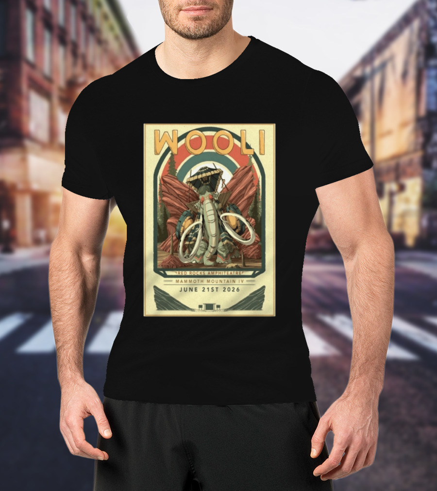 Wooli Red Rocks Amphitheatre Mammoth Mountain IV Jun 21 2026 T-Shirt