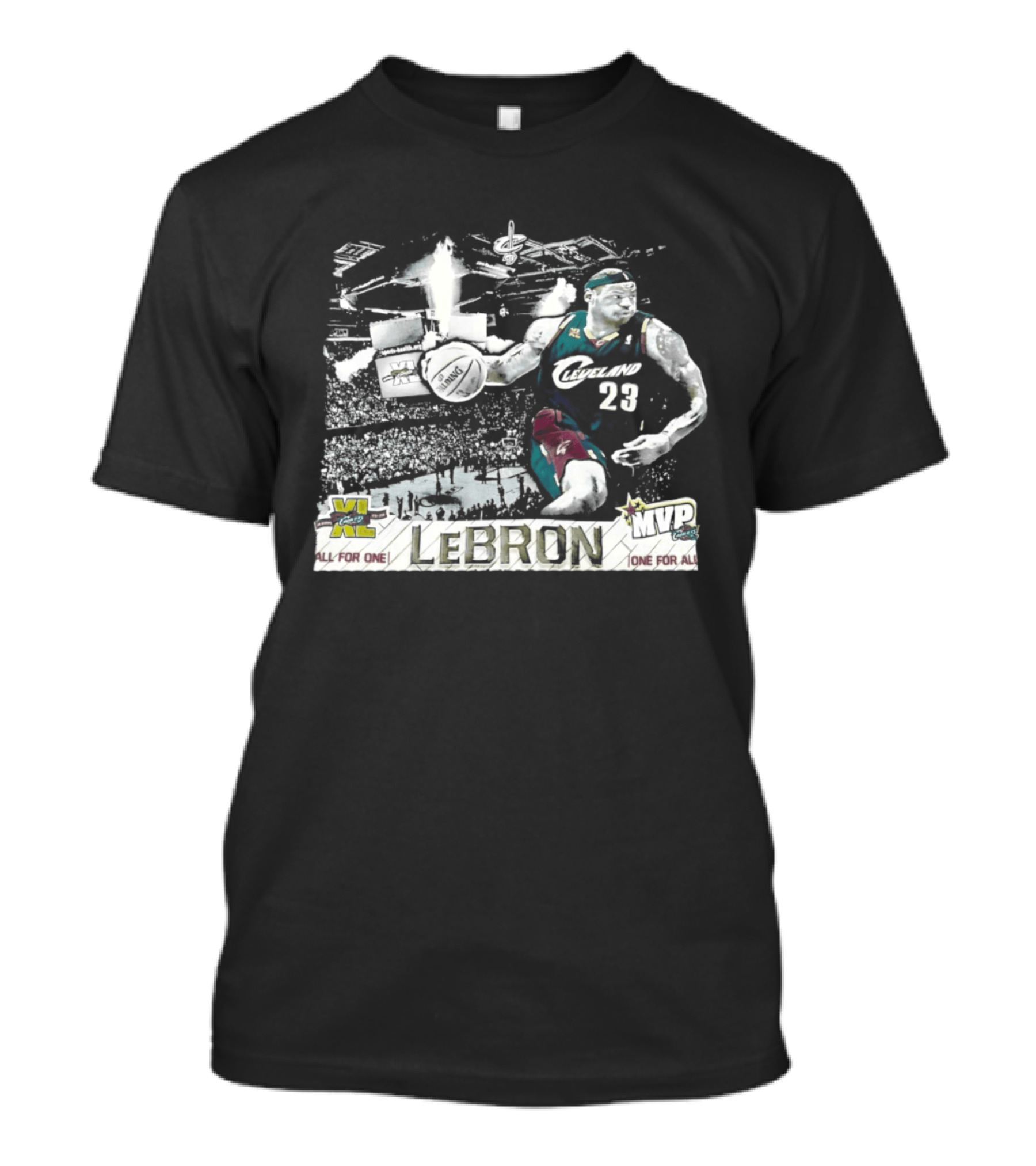LeBron James Cleveland Cavaliers The Finals 2007 All For One One For All 23 T-Shirt