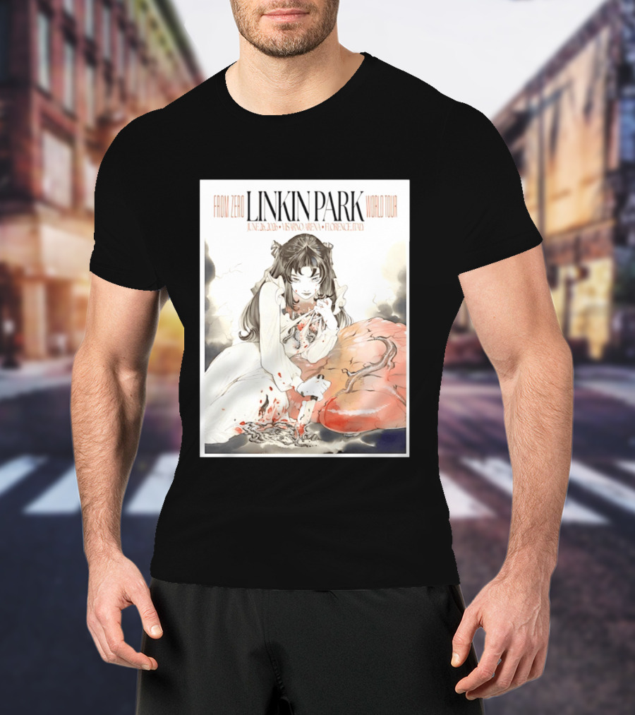 From Zero Linkin Park June 26 2026 Visarno Arena Florence World Tour T-Shirt