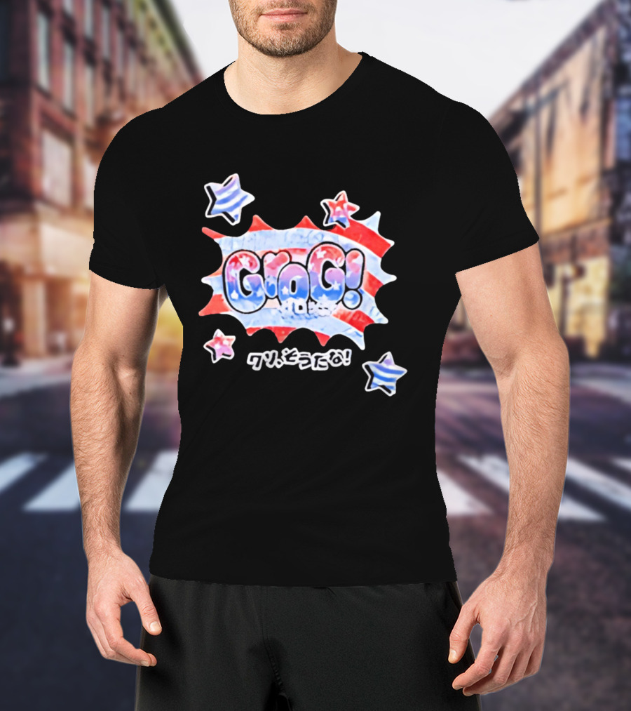 Live Free Grog Hard Grog 2026 Grog Tour Stars And Stripes Comic Burst T-Shirt